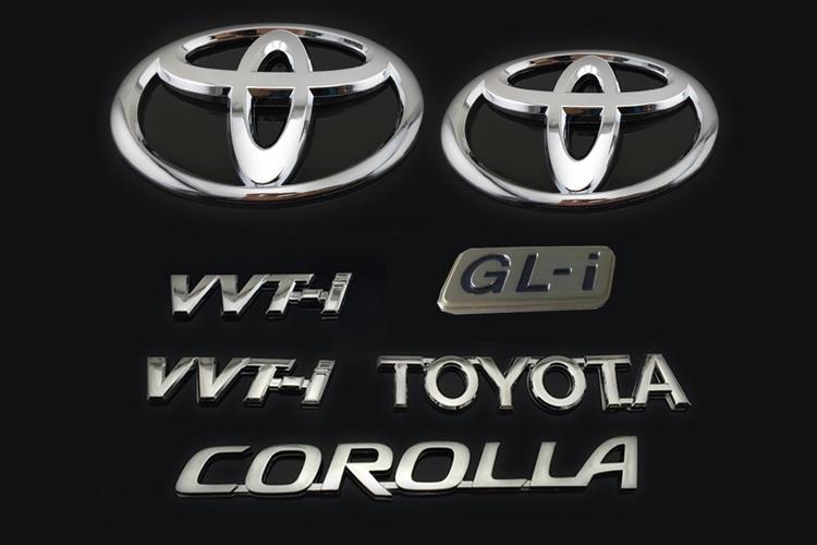 产品名称:一汽丰田卡罗拉corolla全套改装车标志(07-11款) ※配件