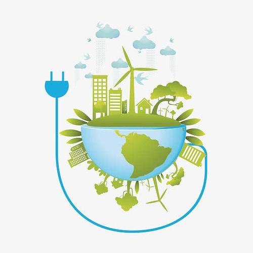 节能环保高清素材保护地球地球插头绿色环保节能减排免抠png设计图片