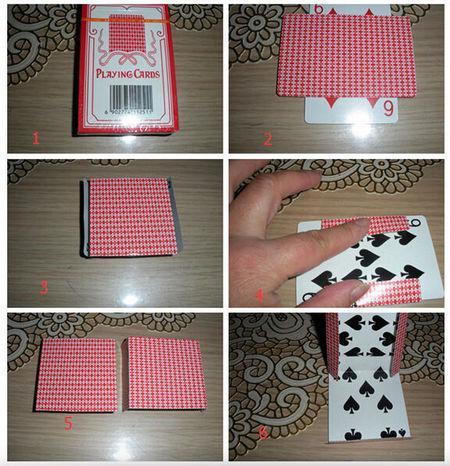 方法图解教程百分网 爱好 手工 折纸 扑克牌折纸收纳盒的方法步骤图解