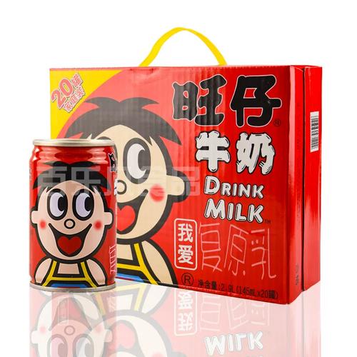 儿童早餐牛奶20罐整箱小铁罐装12月新货旺仔牛奶复原乳145ml