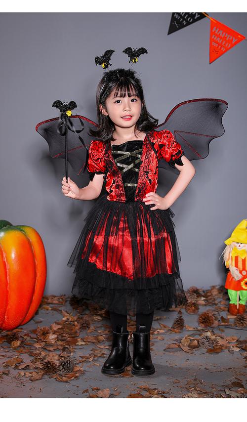 万圣节儿童服装小女巫女童巫婆演出服套装化妆舞会幼儿园装扮衣服