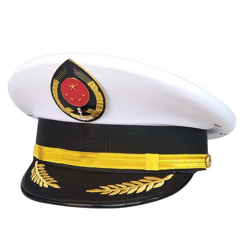 船长大盖帽 海军帽 海员帽 演出帽 水手帽 军帽 制服帽航空帽子男