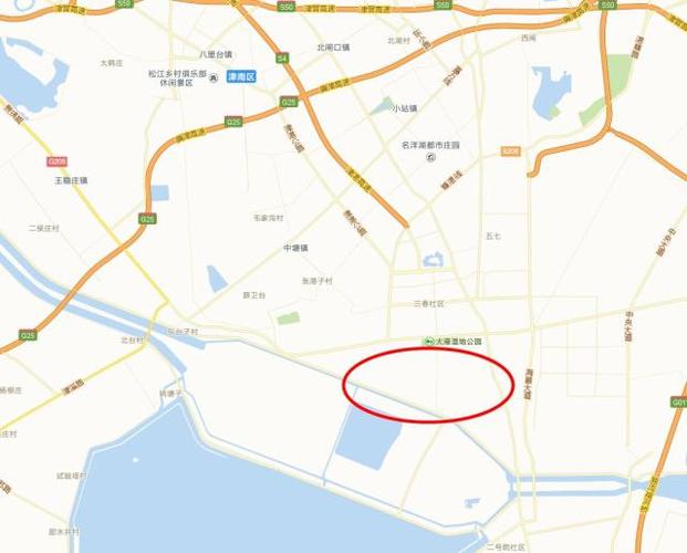天津市滨海新区的大港地区地图