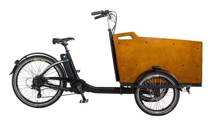 倒三轮自行车美国ferla泽西岛倒三轮上海带娃神车同款汉森cargobike