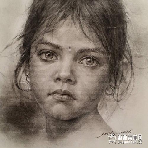 韩国艺术家jori肖像素描画作品欣赏【45p】