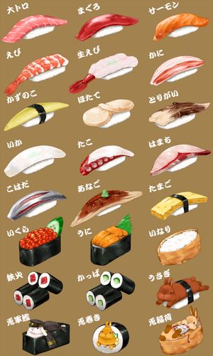 各种寿司