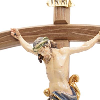 十字架木雕苦像挂式耶稣意卡米诺意大利进口天主教礼品挂件