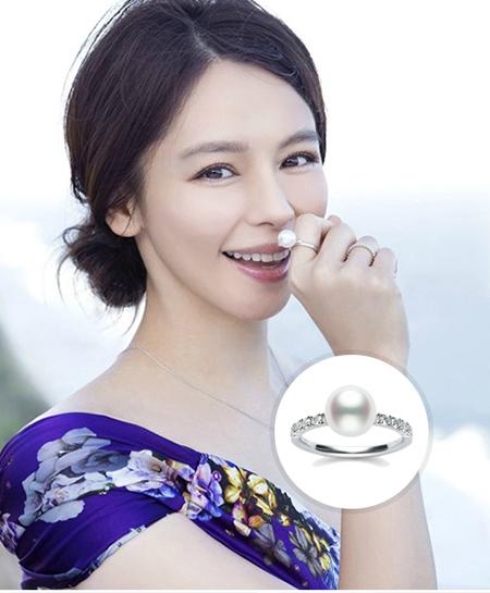 著名女星徐若瑄 tasaki阿古屋珍珠戒指 shop now