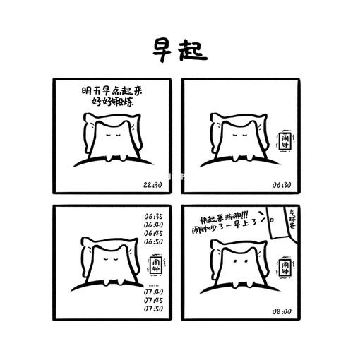 笔记灵感  #四格漫画  #好看的漫画推荐  #简笔画  #闹钟  #生活薯