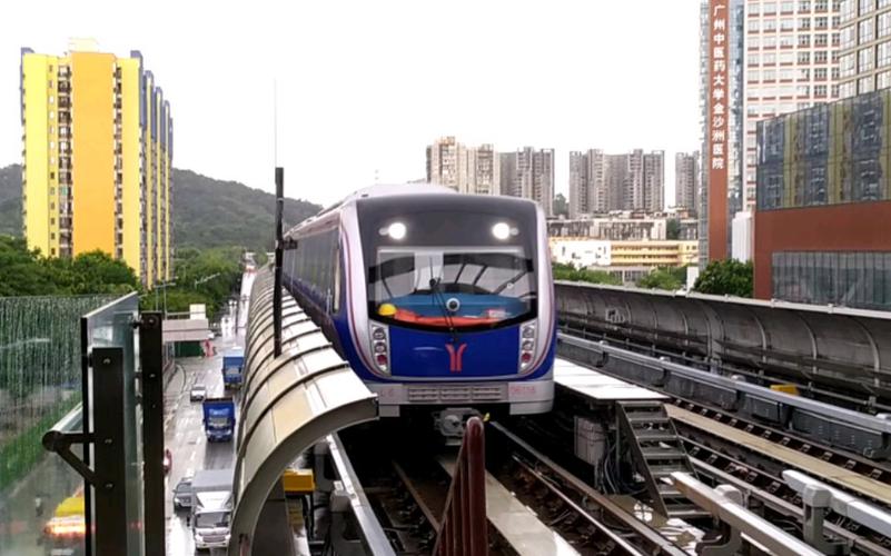广州地铁广州地铁6号线l6型增购列车06x115116横沙站进站