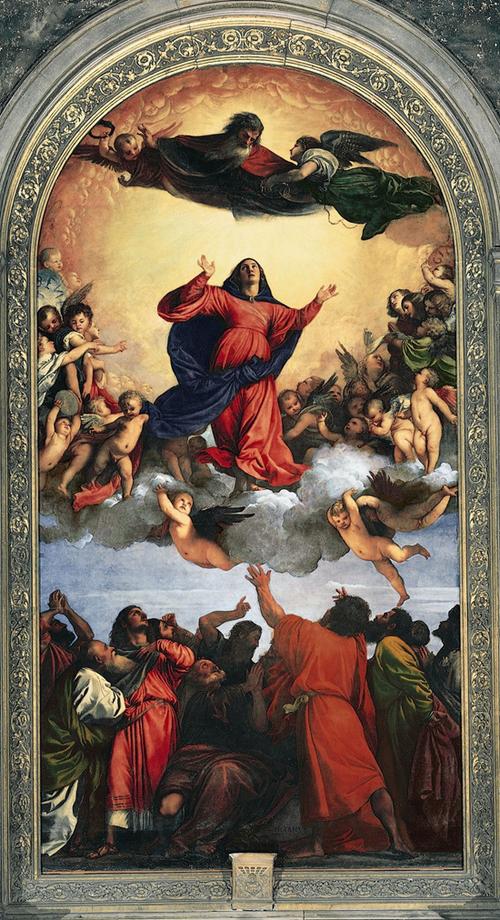 罗马人民圣母教堂的油画的作者和内涵