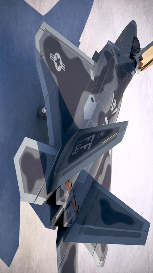高清竖屏图集美国空军f22猛禽战斗机