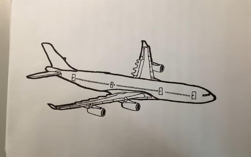 【民航客机】随便画一架无色波音客机(型号:707)