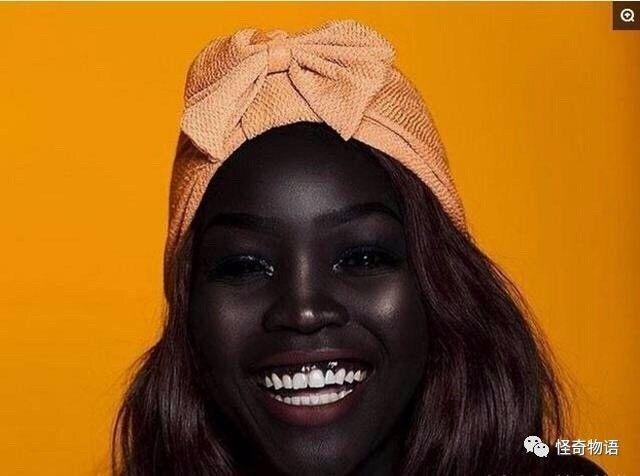 非洲的国际名模菲丽刷新了吉尼斯"最黑"国际纪录,真的黑!