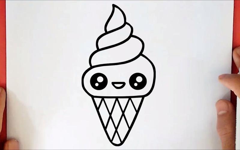 【简笔画】教你画可爱的冰淇淋90~超级简单的绘画,一看就会!