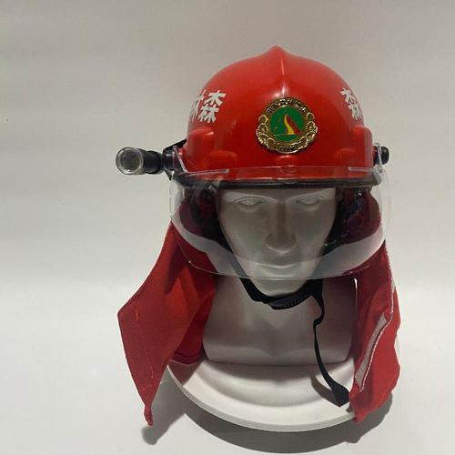 驰庭消防员应急头帽子扑火头盔护目眼镜手电筒灯架防火头盔