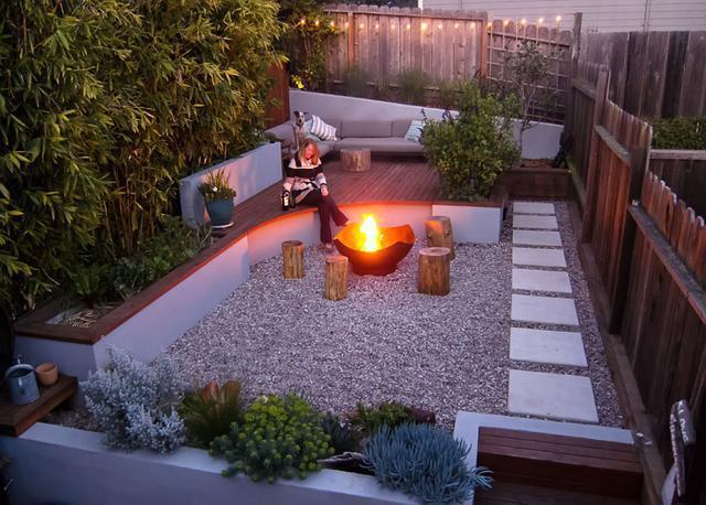 庭院设计:如果花园面积小,用曲线造型设计装修更适合,好看简约