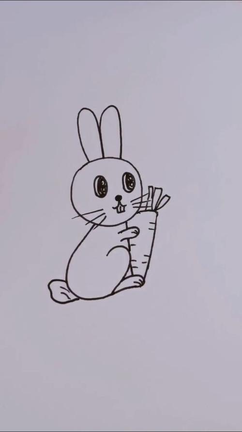 用数字0123画兔子