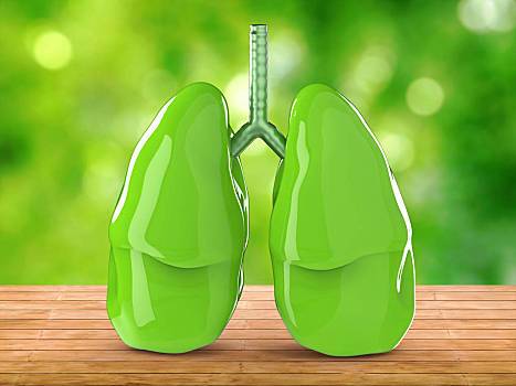 绿色,肺,健康,绿色背景