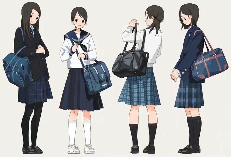 各类jk校服画法分享女生校服怎么画女生校服简笔画画法日本高中女生