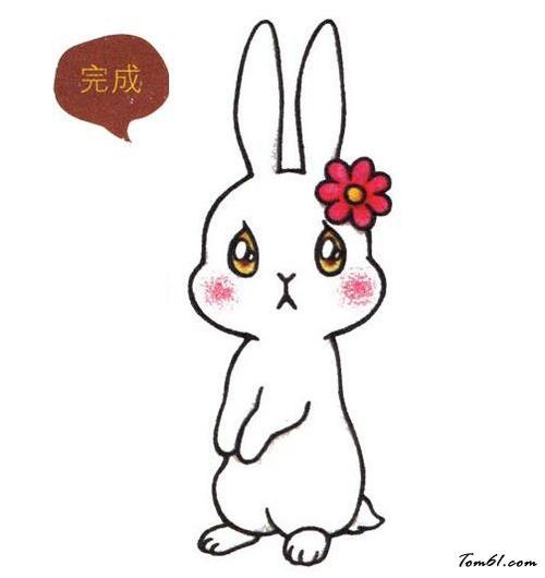 竖着耳朵的小兔子图片学习简笔画少儿图库中国儿童