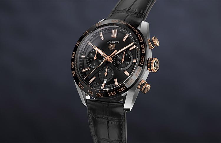 泰格豪雅tagheuer瑞士手表卡莱拉系列计时表自动机械男士手表cbn2a1
