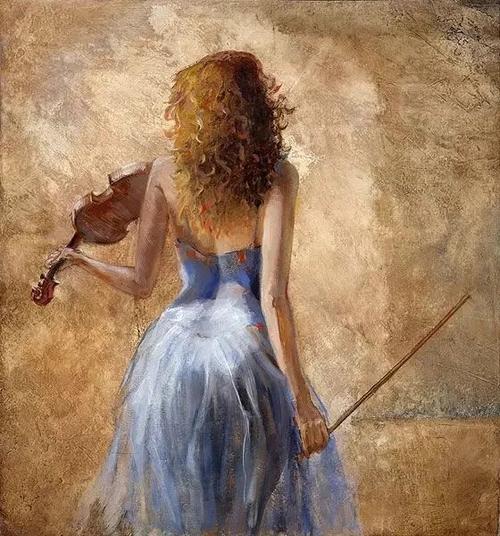 油画,提琴,美美美.