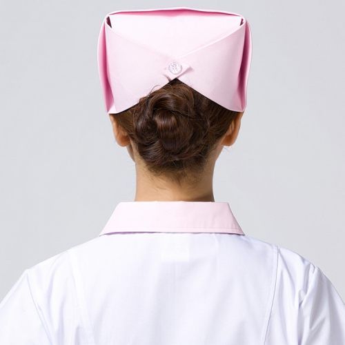 迪赛雅护士帽子燕尾帽粉色蓝色四季可戴不起球不掉色抗菌护士服饰