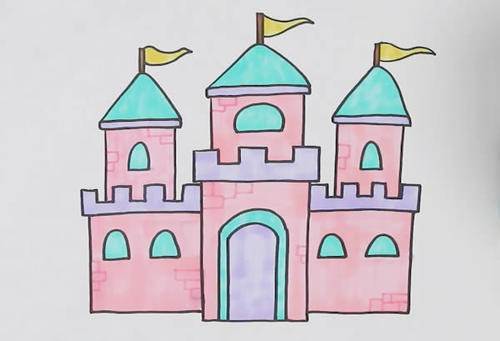 儿童城堡简笔画2022最新儿童绘画城堡图片大全