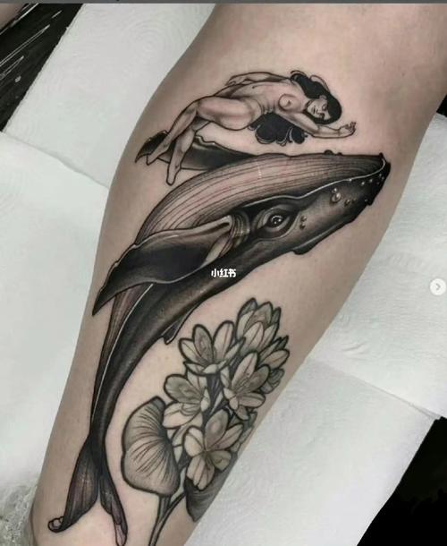 鲸鱼纹身图案