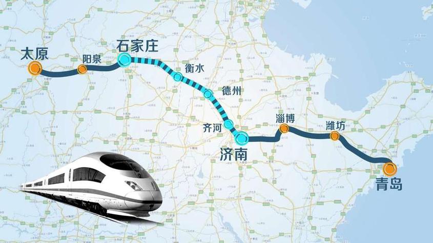 石济高铁详细路线图7月1日调图后石济高铁将第一次增开g字头列车