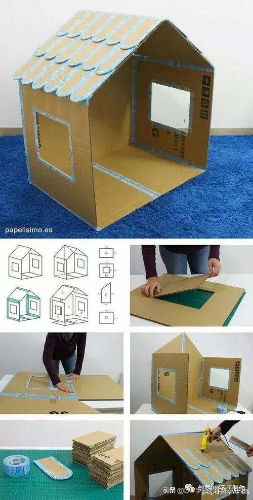 纸箱创意手工,纸箱创业作品