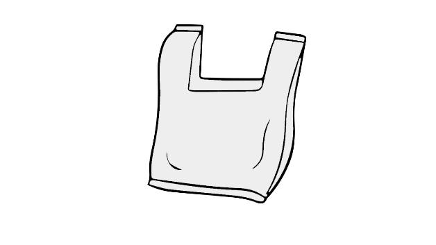 塑料袋的简单画法