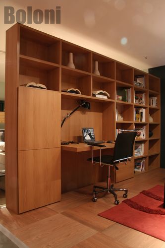 一居室现代风格_博洛尼定制系统家具之书柜装修效果图-x团装修网
