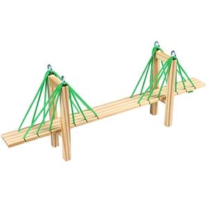 大人桥梁手工制作模型diy小木棒材料儿童亲子创意益智自制幼新濮