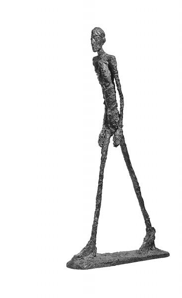 《行走的人》 资料图片6969贾科梅蒂最有名的雕塑作品《行走的人