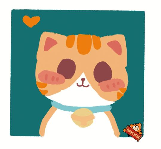 可可爱爱的小橘猫本人画的