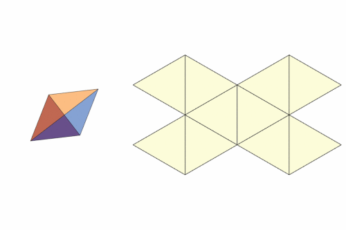【mathematica】怎么绘制常见多面体的展开图?