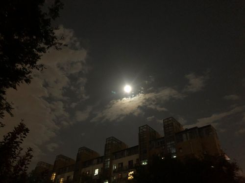 八月十五晚上10点的月亮