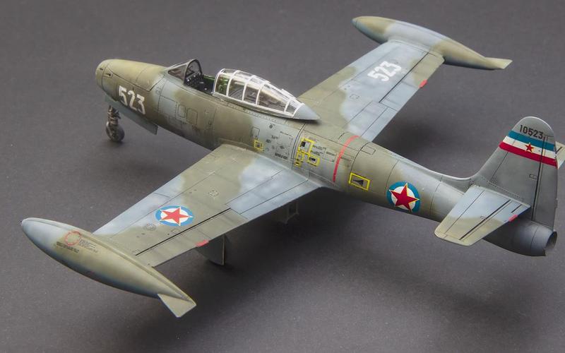 【doctor mig】田宫 1/72 f-84g"雷电"喷气战斗机模型制作