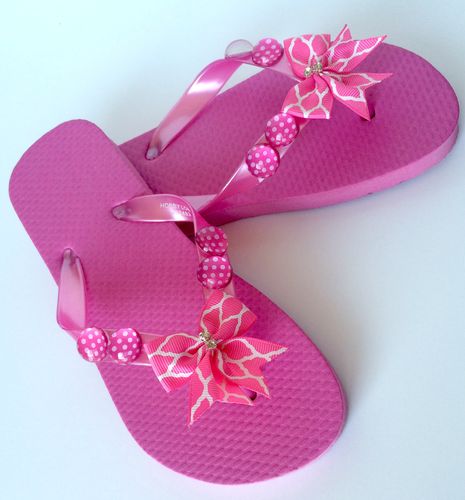 pink flip flops