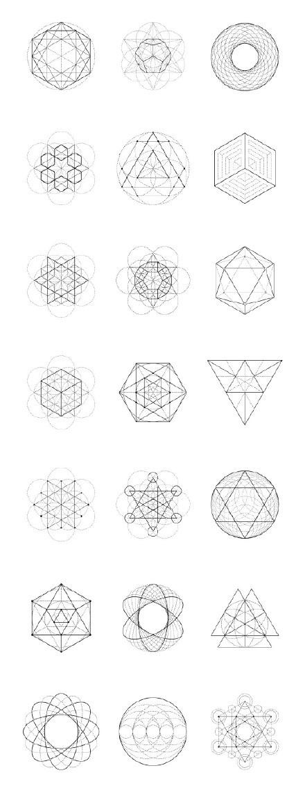 圆形,矩形等几何图形组合可以转变出多少种奇妙的变换,同时这些图形还