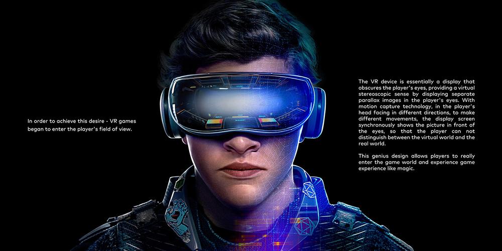 虚拟现实设备用眼睛同步展示画面从而区分虚拟世界和现实世界
