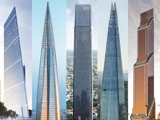 世界十大高楼排名(欧洲未来十大超级摩天楼——俄英霸榜,传统强国德法