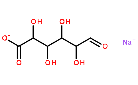 葡醛酸钠(cas:7182-77-6) 结构式图片