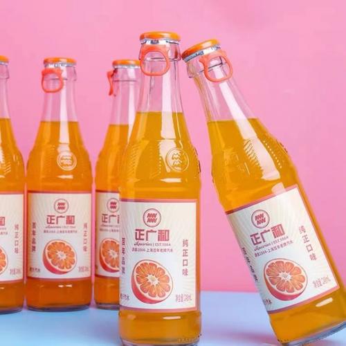 正广和橙汁汽水248ml*24瓶果汁饮料玻璃瓶碳酸饮料橘子汽水整箱 橙汁