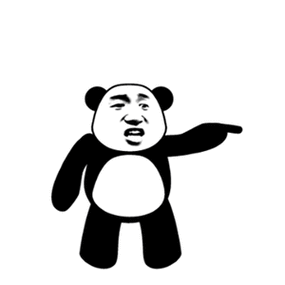 张学友熊猫头右戳gif-发表情