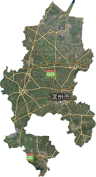 滨州市高清卫星地图