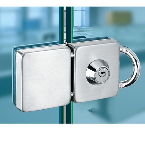 fy-029不锈钢移门锁 酒店无框 玻璃门锁 移门方形双门锁 中央锁