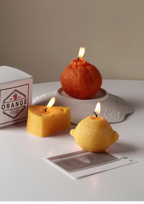卡芬蒂北欧ins网红丑橘水果香薰蜡烛家用烛光晚餐浪漫香氛房间装饰